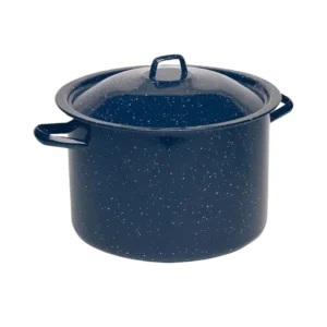 Tools and Cook Blue Speckled Enamel Stock Pot