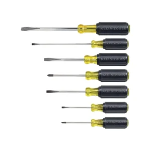 Screwdriver Set, Made in USA, Slotted and Phillips Screwdrivers with Non-Slip Cushion-Grip