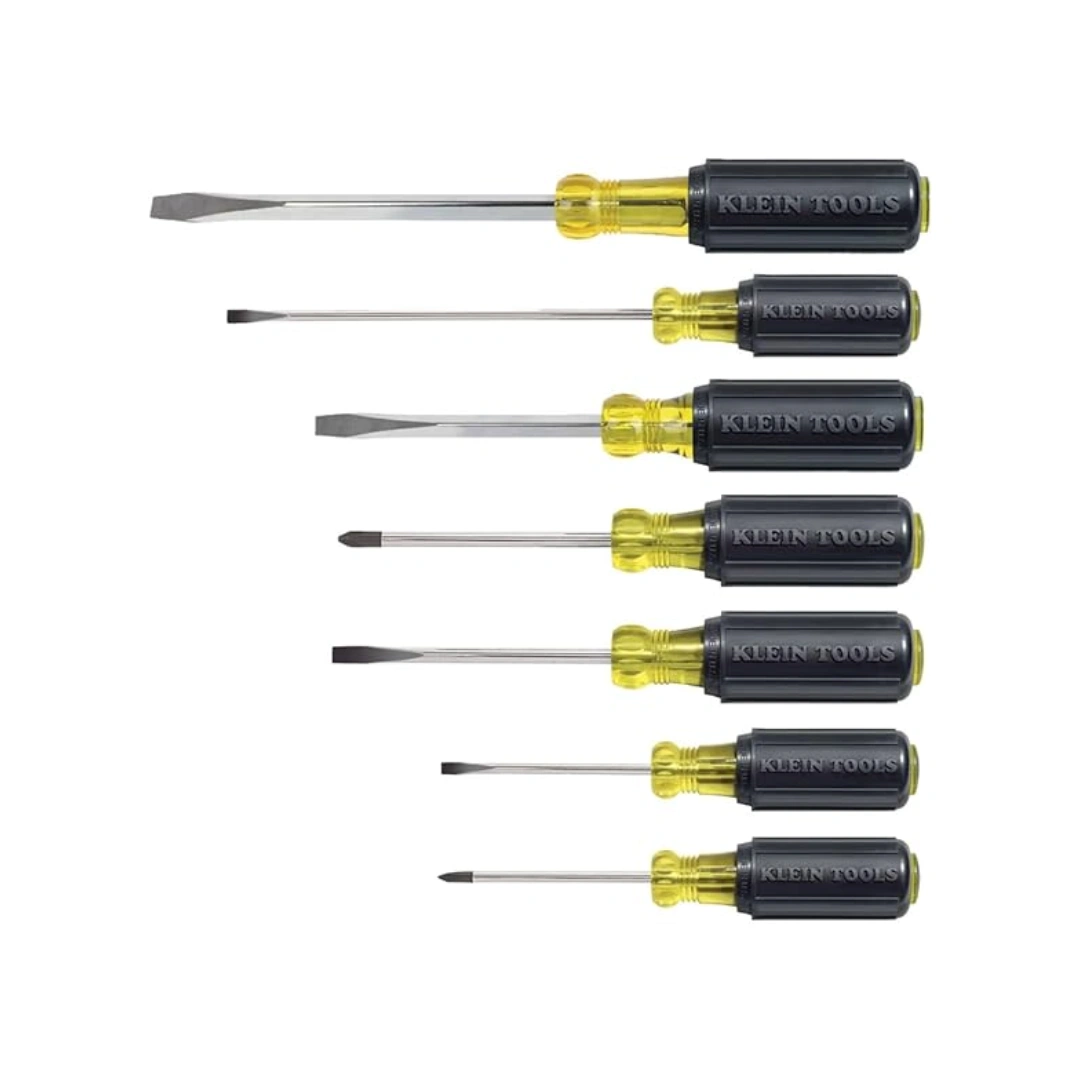 Screwdriver Set, Made in USA, Slotted and Phillips Screwdrivers with Non-Slip Cushion-Grip